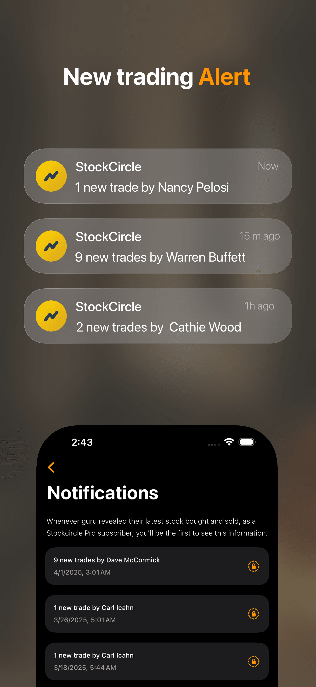 StockInsider App ChatGPT feature screenshot - Track top investors and congress trades